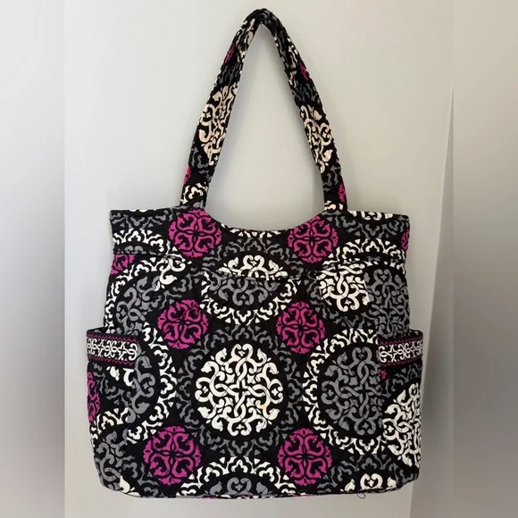 Vera Bradley Pleated Tote Bag Canterberry Magenta Bags